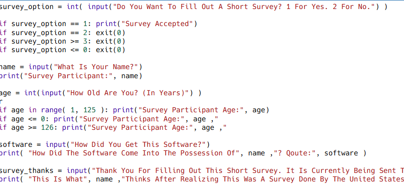 Short Survey